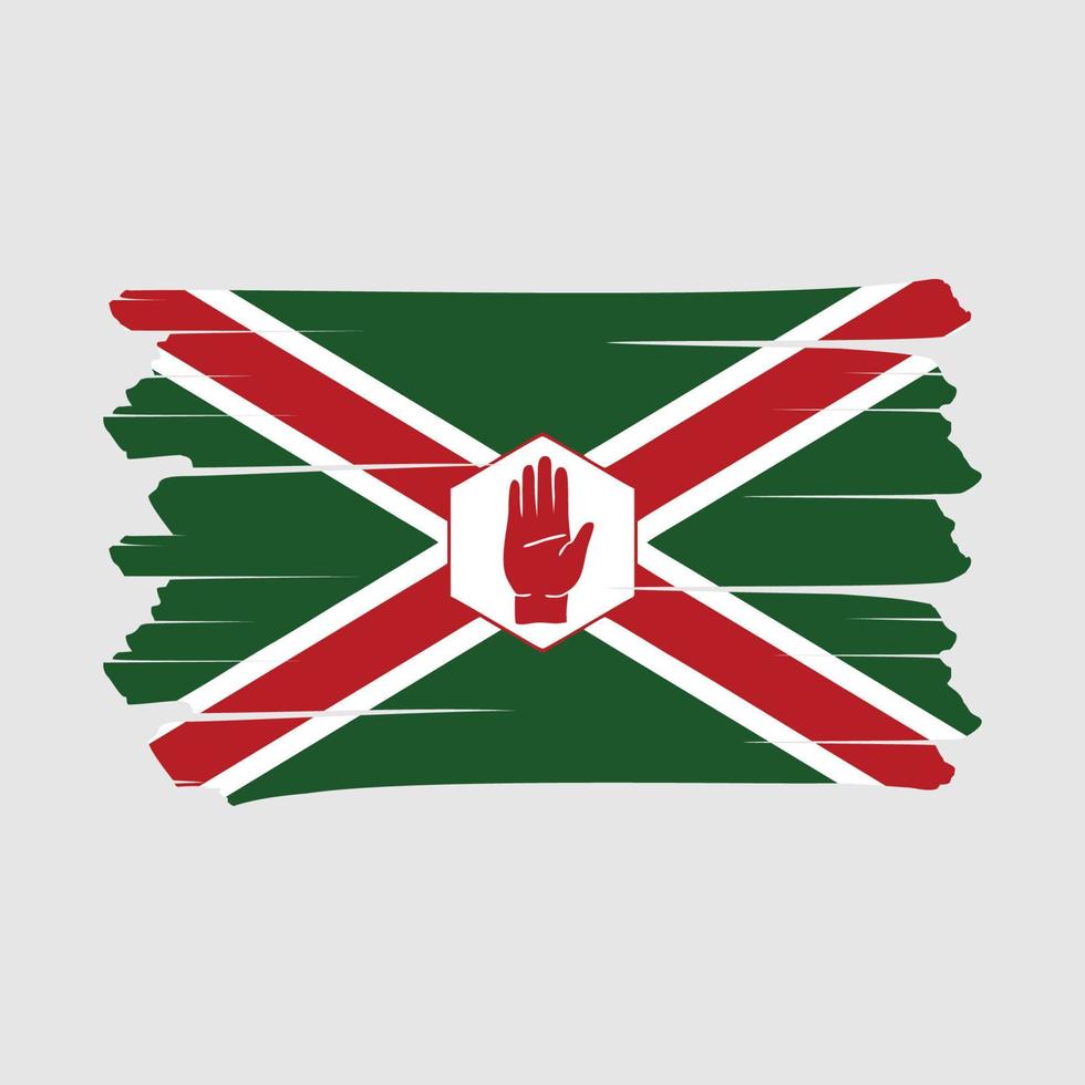 Northern Ireland Flag Brush vector
