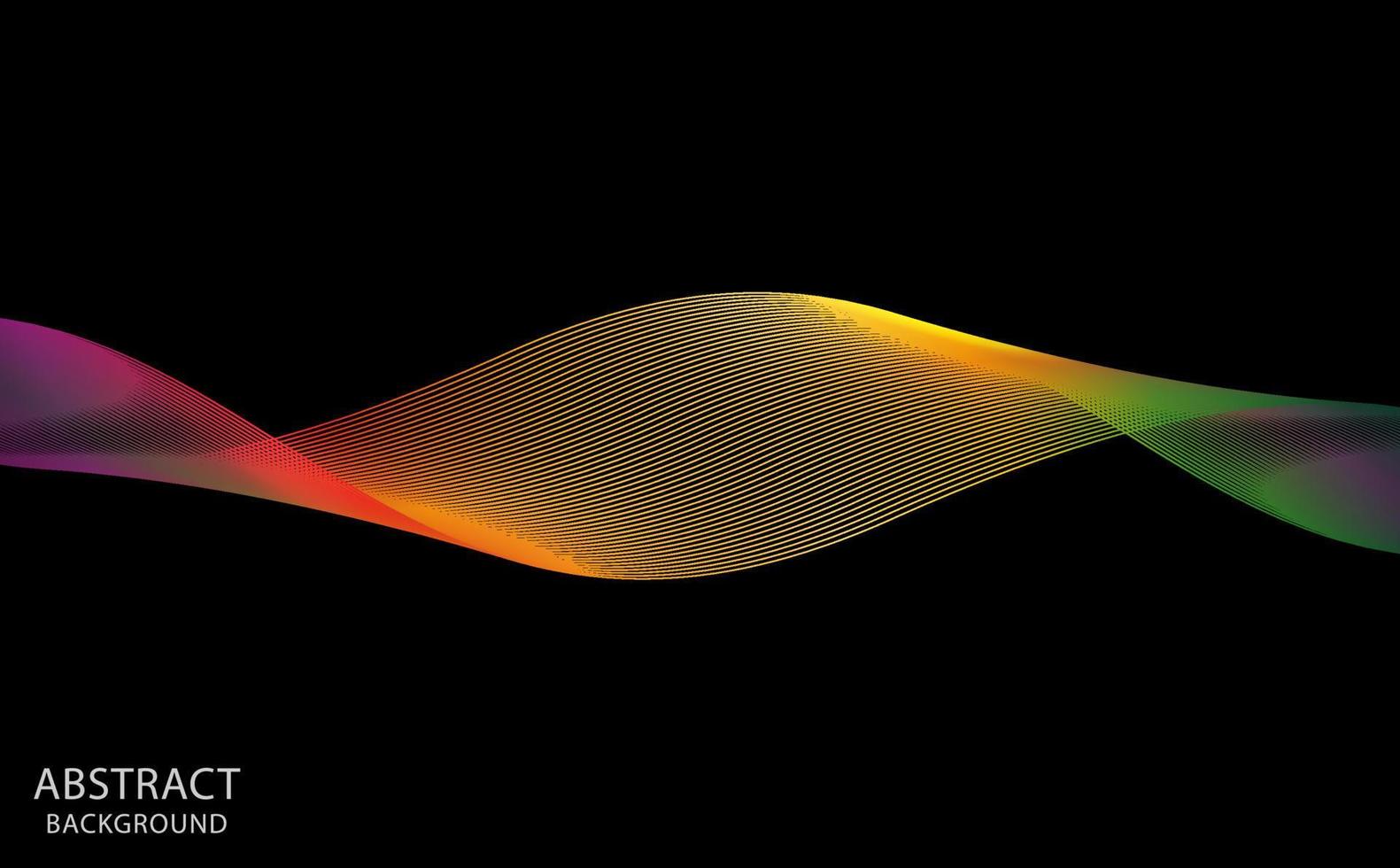 Abstract rainbow light wave futuristic background vector