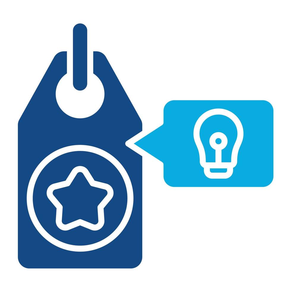 Brand Mentions Glyph Two Color Icon vector
