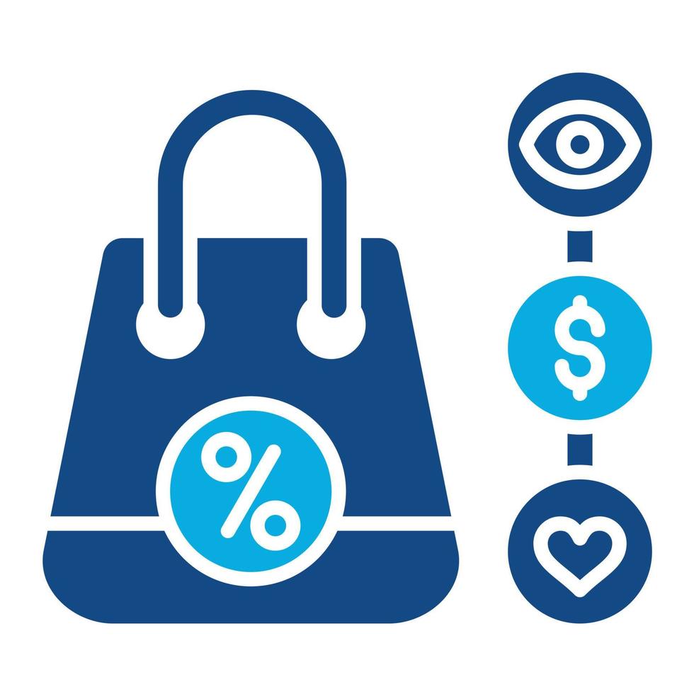 Consumer Behavior Glyph Two Color Icon vector