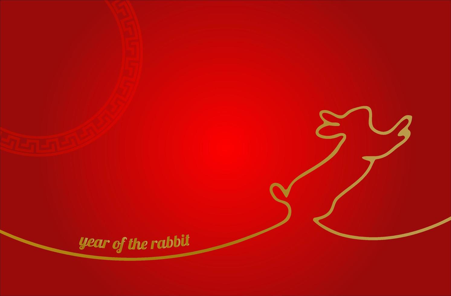 chinese new year 2023 year of the rabbit vector