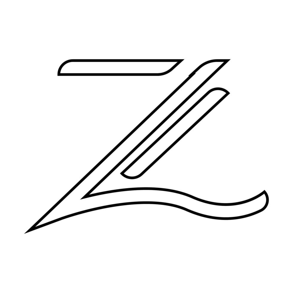 vector de ilustración de icono de letra z