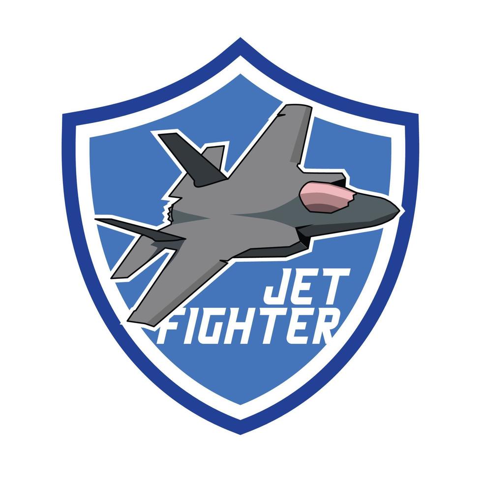 F35 jetfighter logo symbol vector design