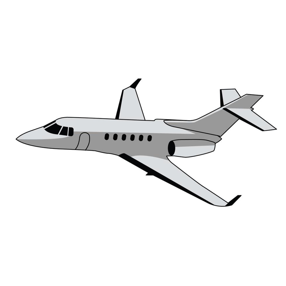 private jet flat vector design