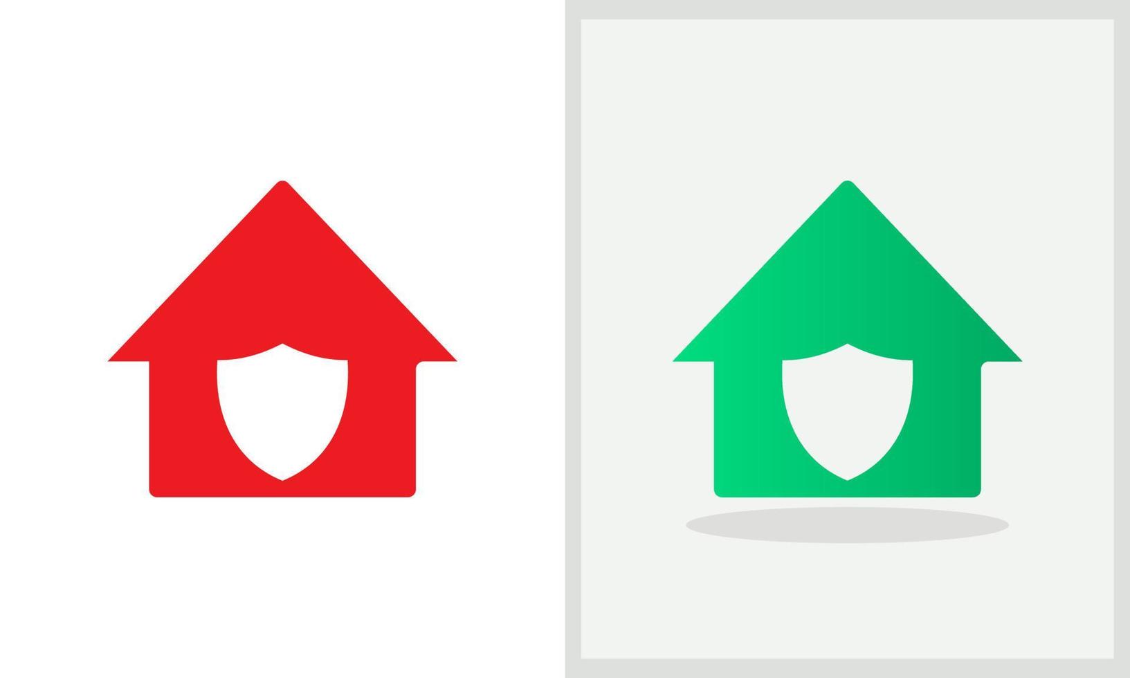 Shield House logo design. Home logo with Shield concept vector. Shield and Home logo design vector