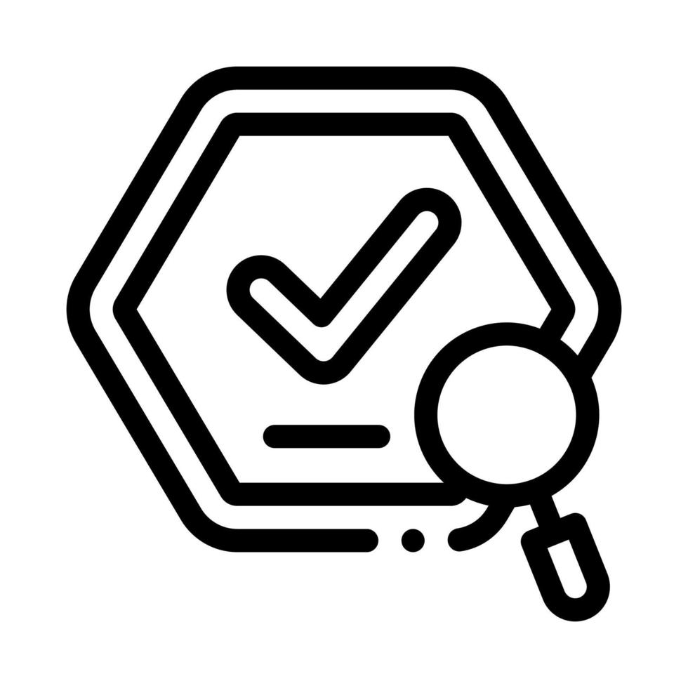 Check Mark Icon Vector Outline Illustration