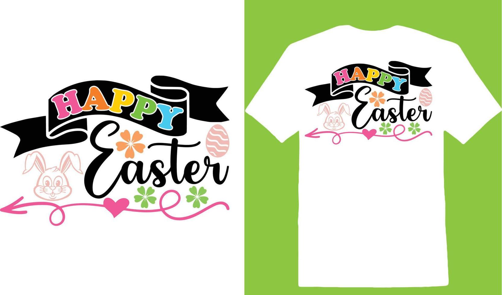 feliz pascua camiseta vector