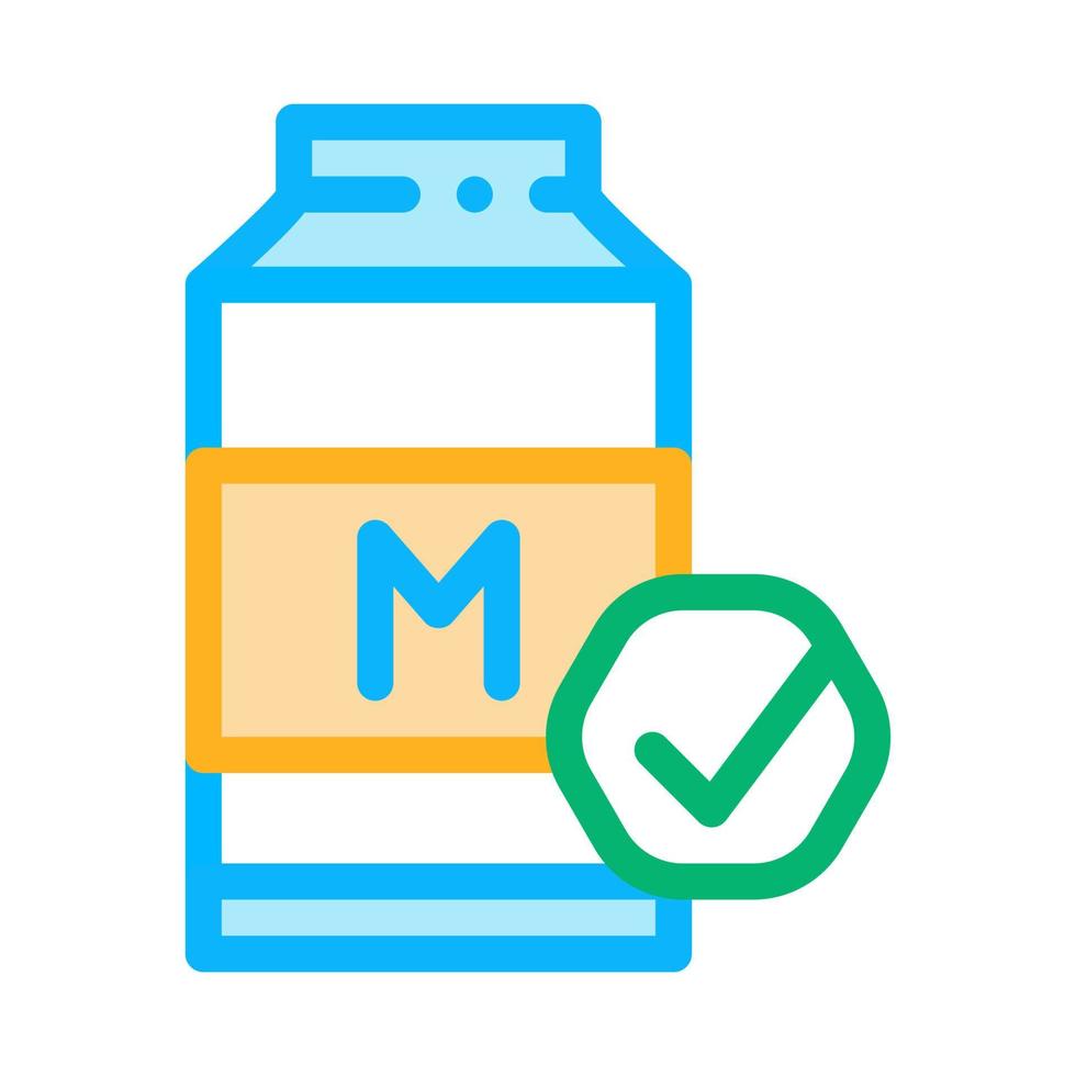 Milk Bottle Icon Vector Outline Illustration
