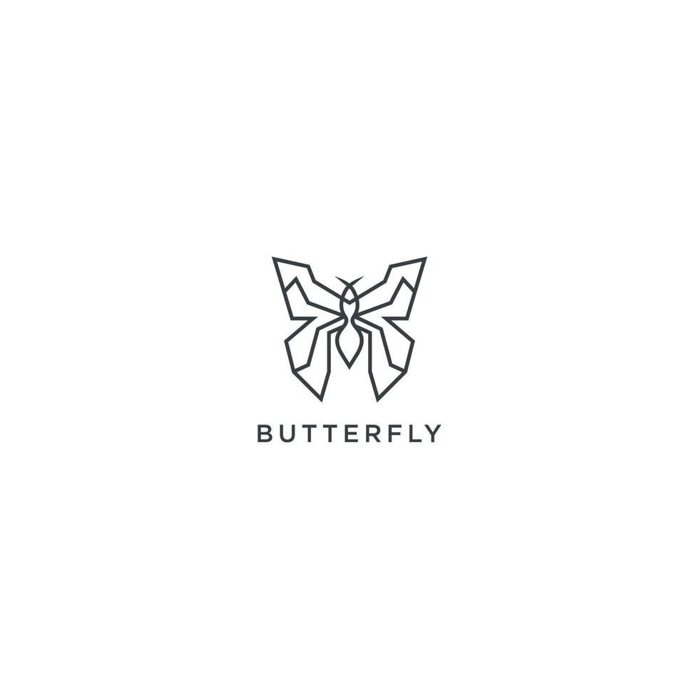 Butterfly logo icon design vector