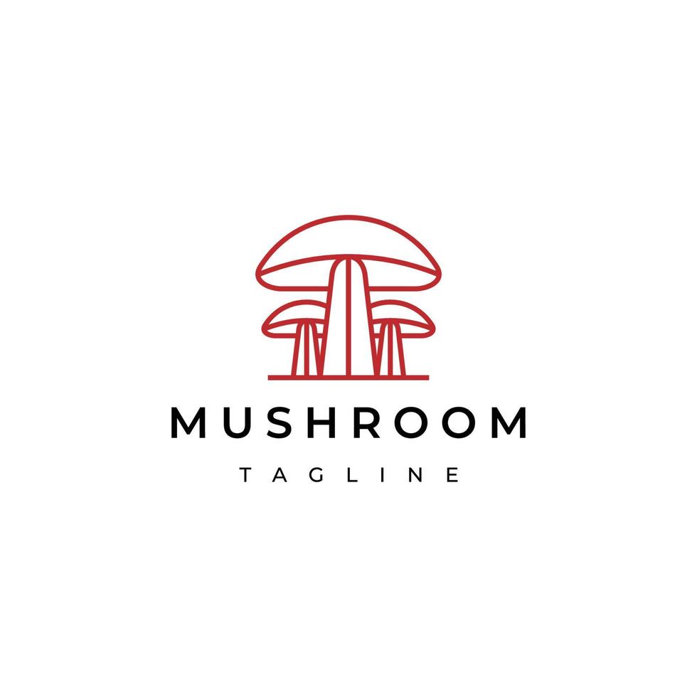 Mushroom logo icon design template vector