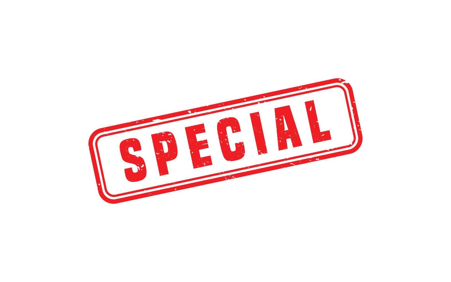SPECIAL rubber stamp with grunge style on white background vector