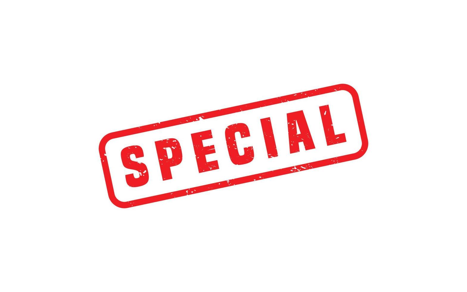 SPECIAL rubber stamp with grunge style on white background vector