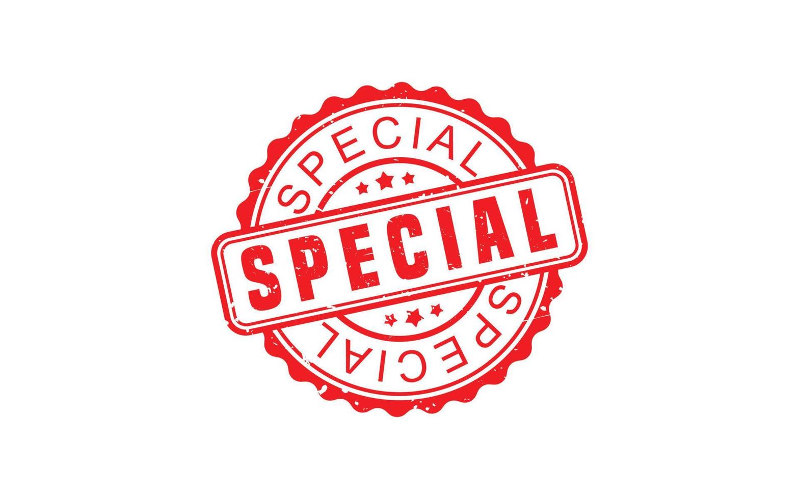 SPECIAL rubber stamp with grunge style on white background vector