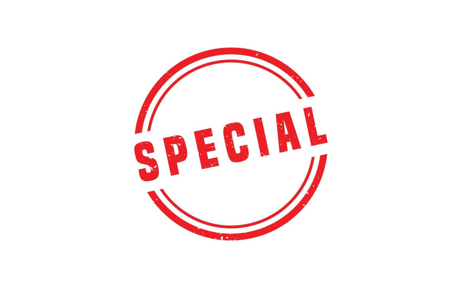 SPECIAL rubber stamp with grunge style on white background vector
