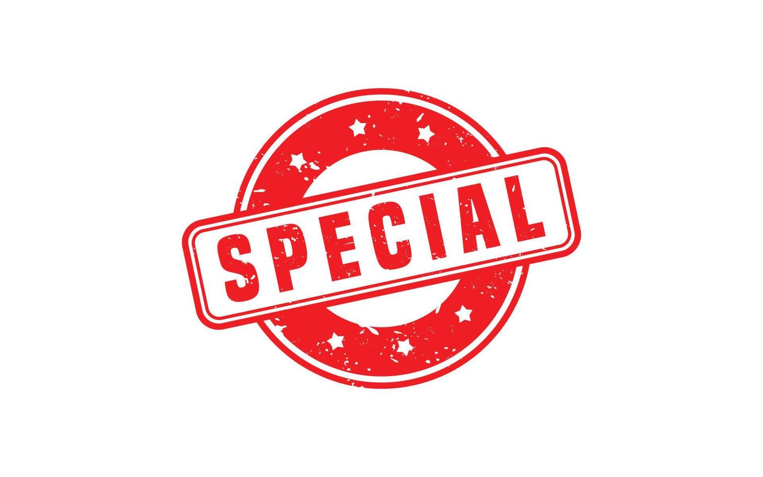 SPECIAL rubber stamp with grunge style on white background vector