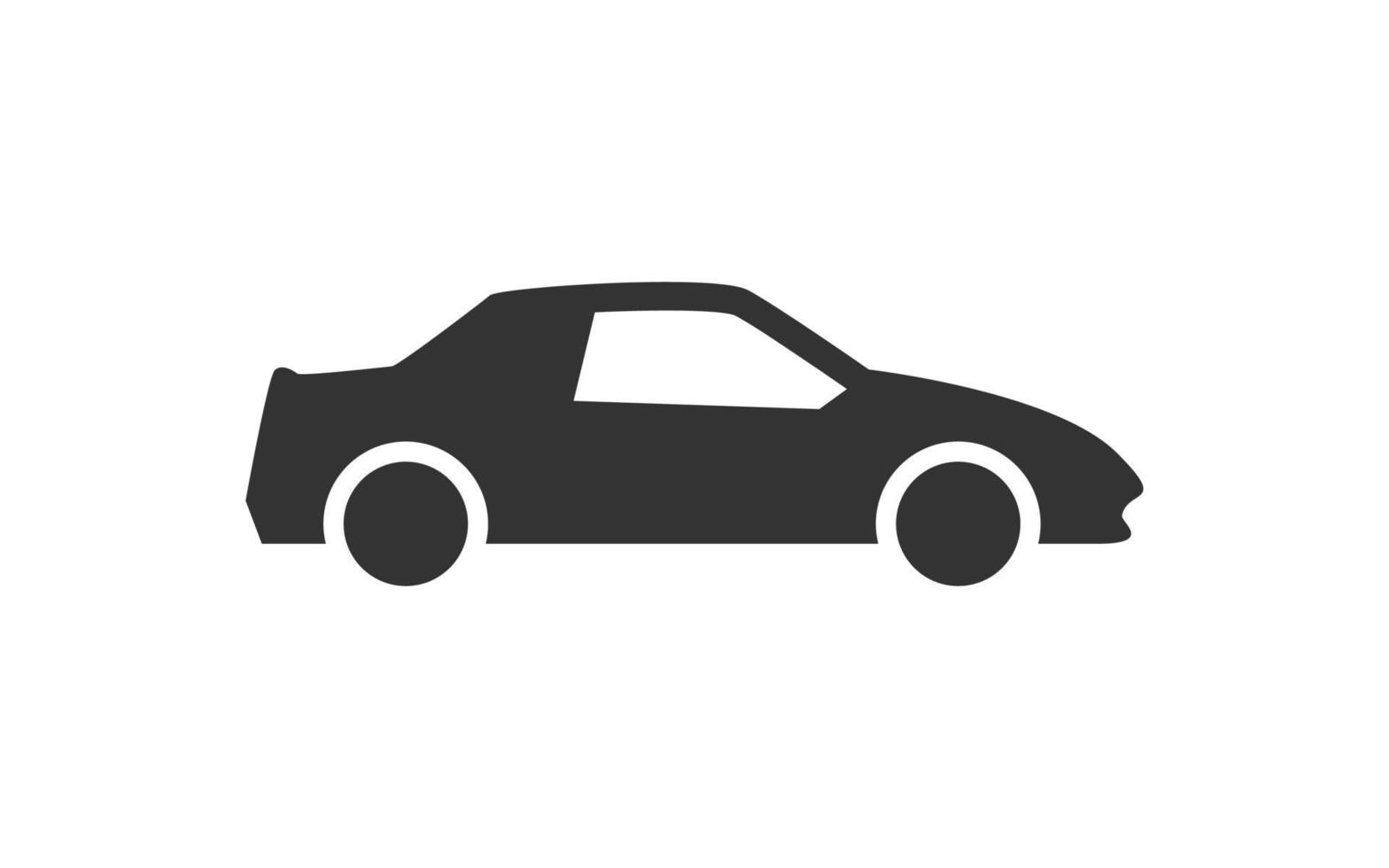 logotipo de icono de coche para vector de plantilla con color negro.