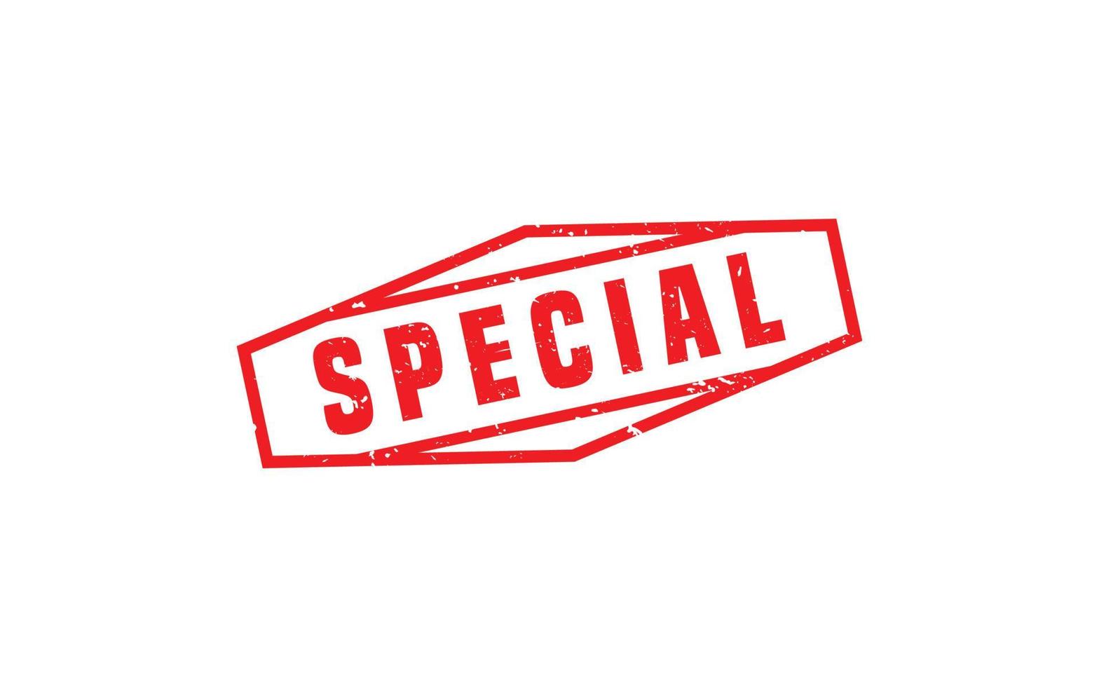SPECIAL rubber stamp with grunge style on white background vector