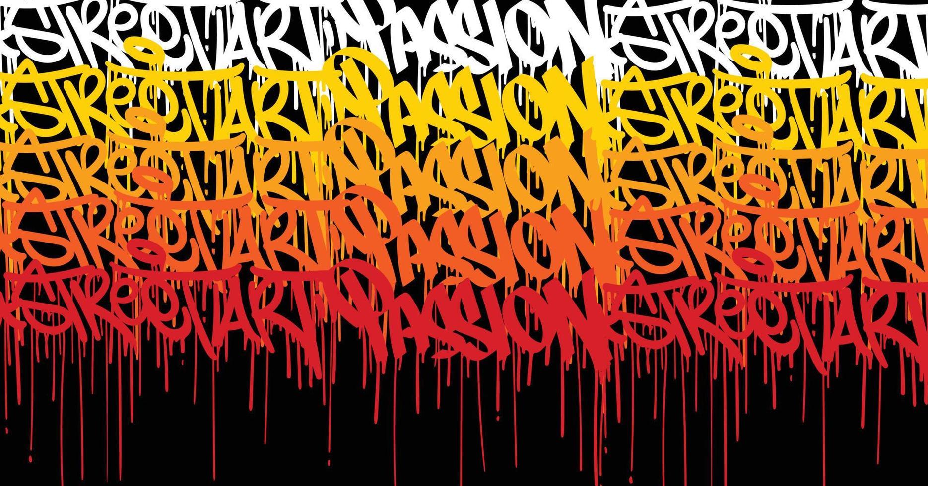 fondo de arte de graffiti con tirada de garabatos y estilo de etiquetado dibujado a mano. tema urbano de graffiti de arte callejero para impresiones, patrones, pancartas y textiles en formato vectorial vector