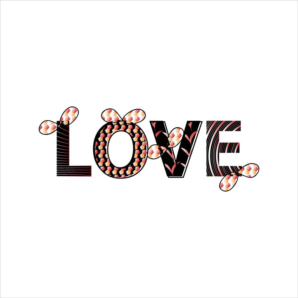 Modern Love t-shirt Design vector