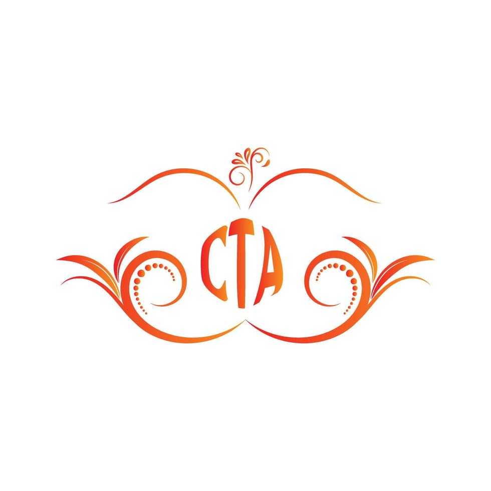 CTA Letter logo design, CTA vector logo,  CTA with shape,  CTA template with matching color, CTA logo Simple, Elegant,  CTA Luxurious Logo, CTA Vector pro, CTA Typography,