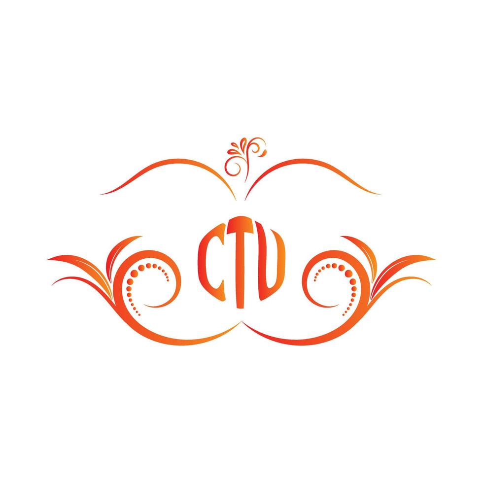 CTU Letter logo design, CTU vector logo,  CTU with shape,  CTU template with matching color, CTU logo Simple, Elegant,  CTU Luxurious Logo, CTU Vector pro, CTU Typography,