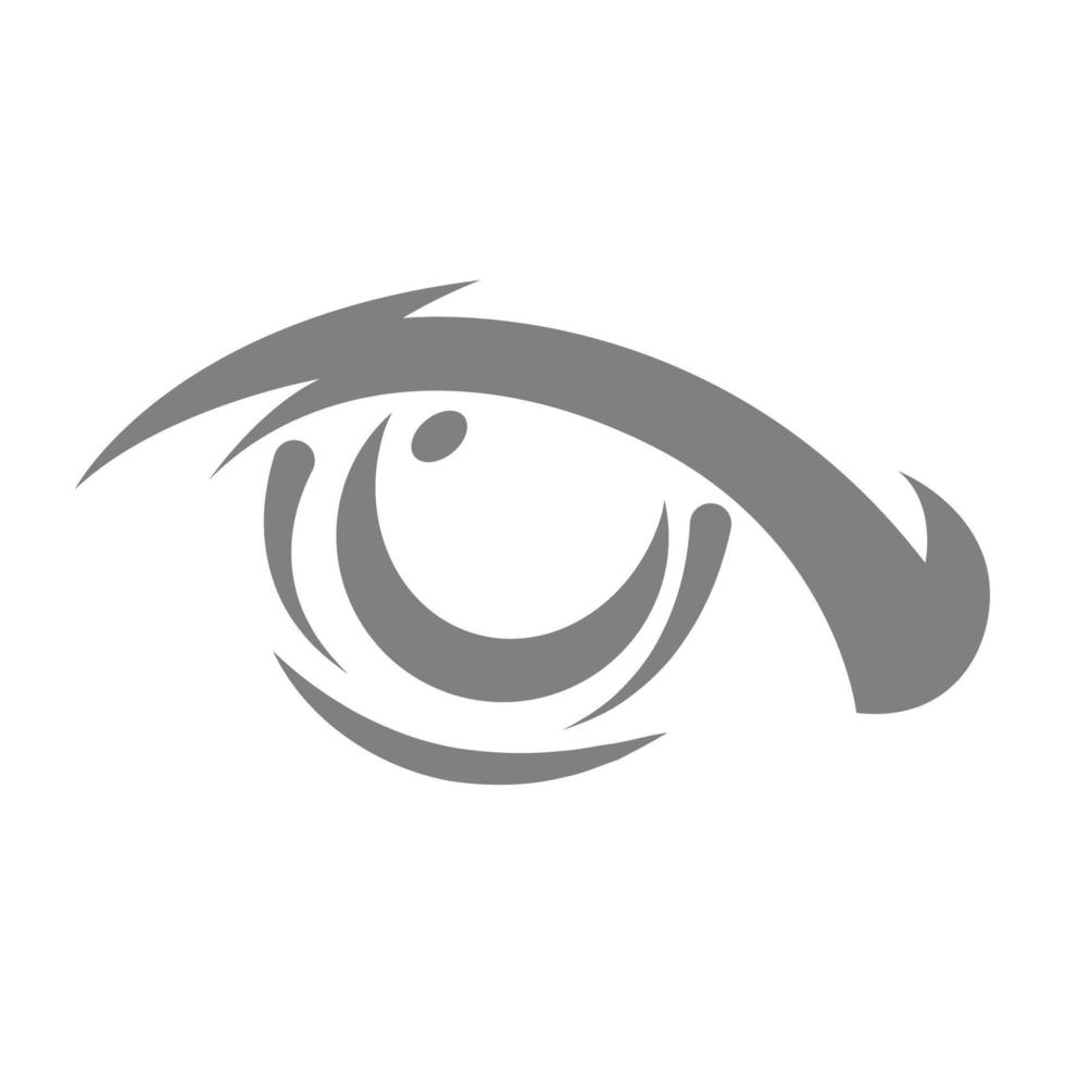 Eye icon logo design vector