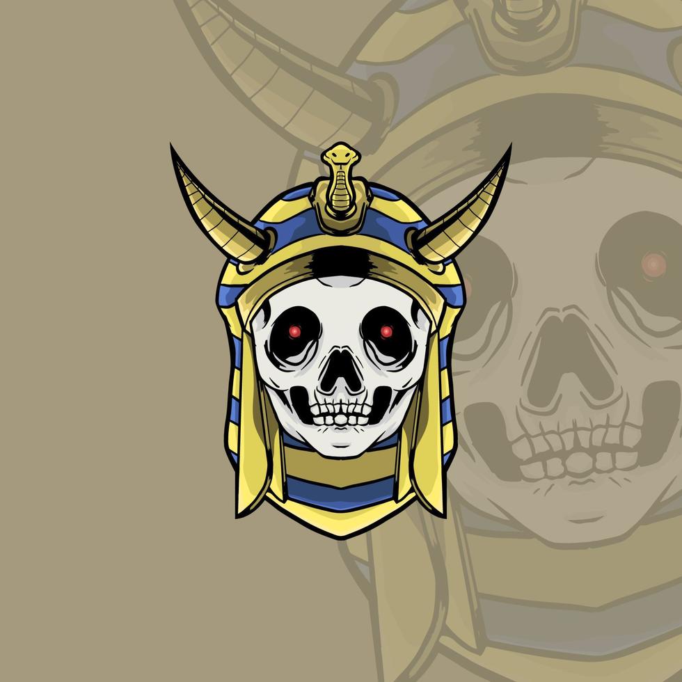 Skull Sphinx pharaoh vector