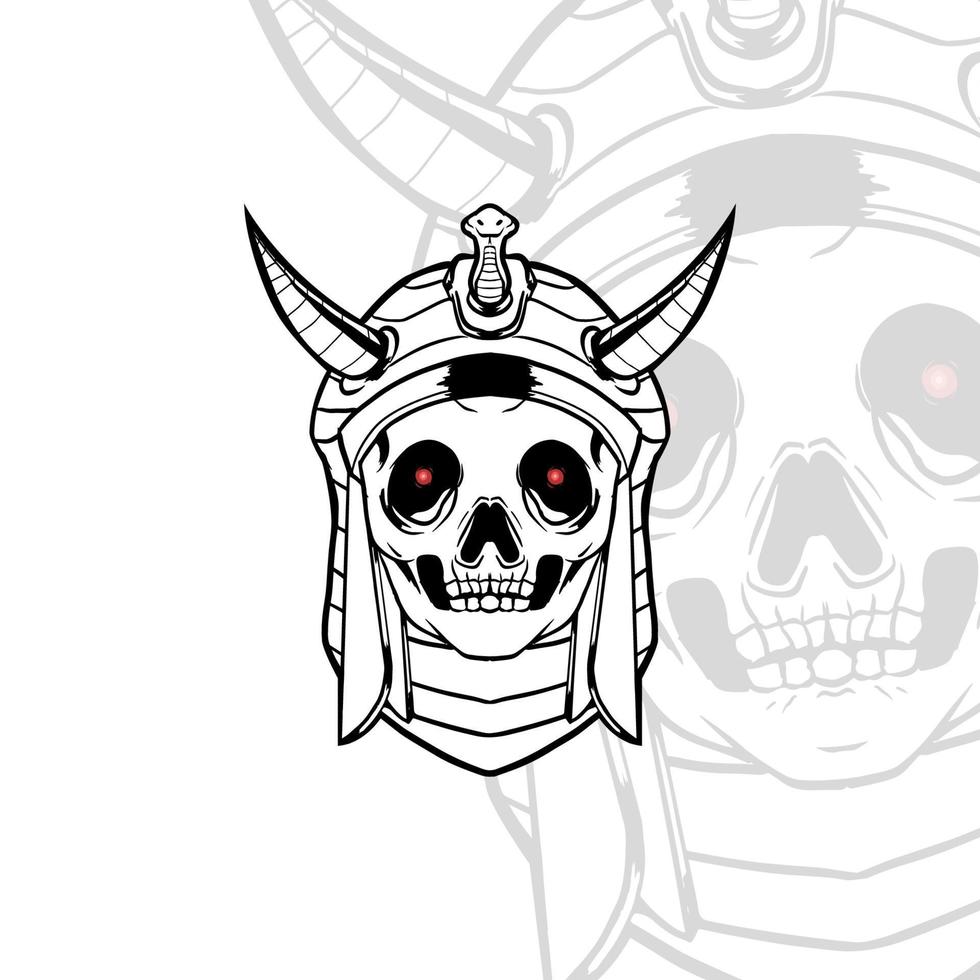 Skull Sphinx pharaoh vector