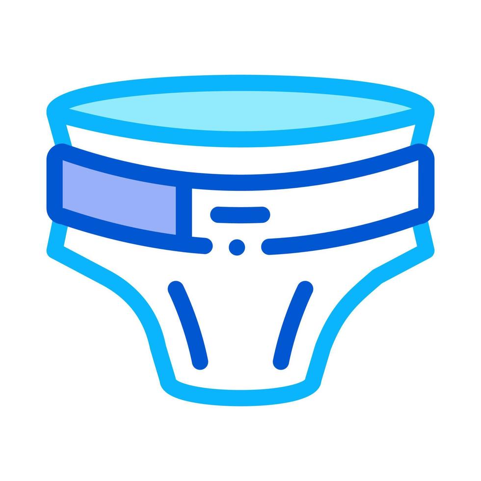 Diaper With Belt Icon Vector Outline Illustration