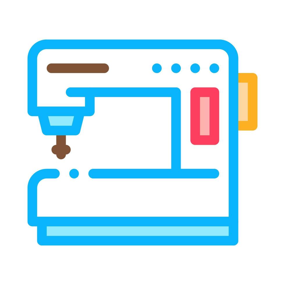 Sewing Machine Icon Vector Outline Illustration