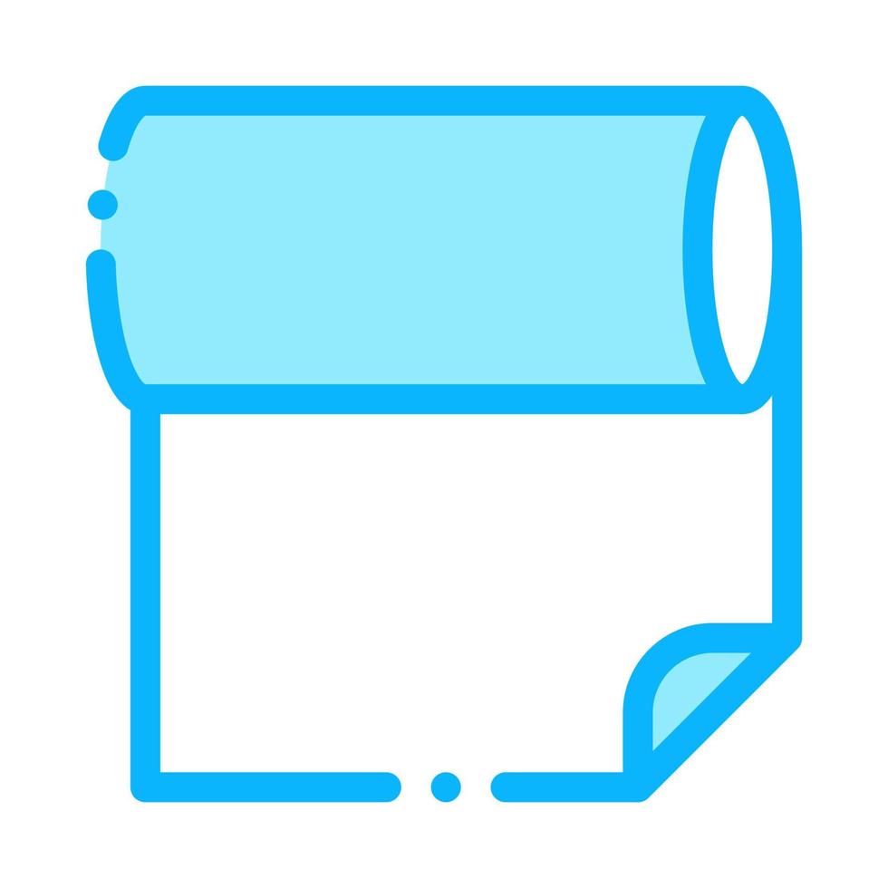 Fabric Roll Icon Vector Outline Illustration