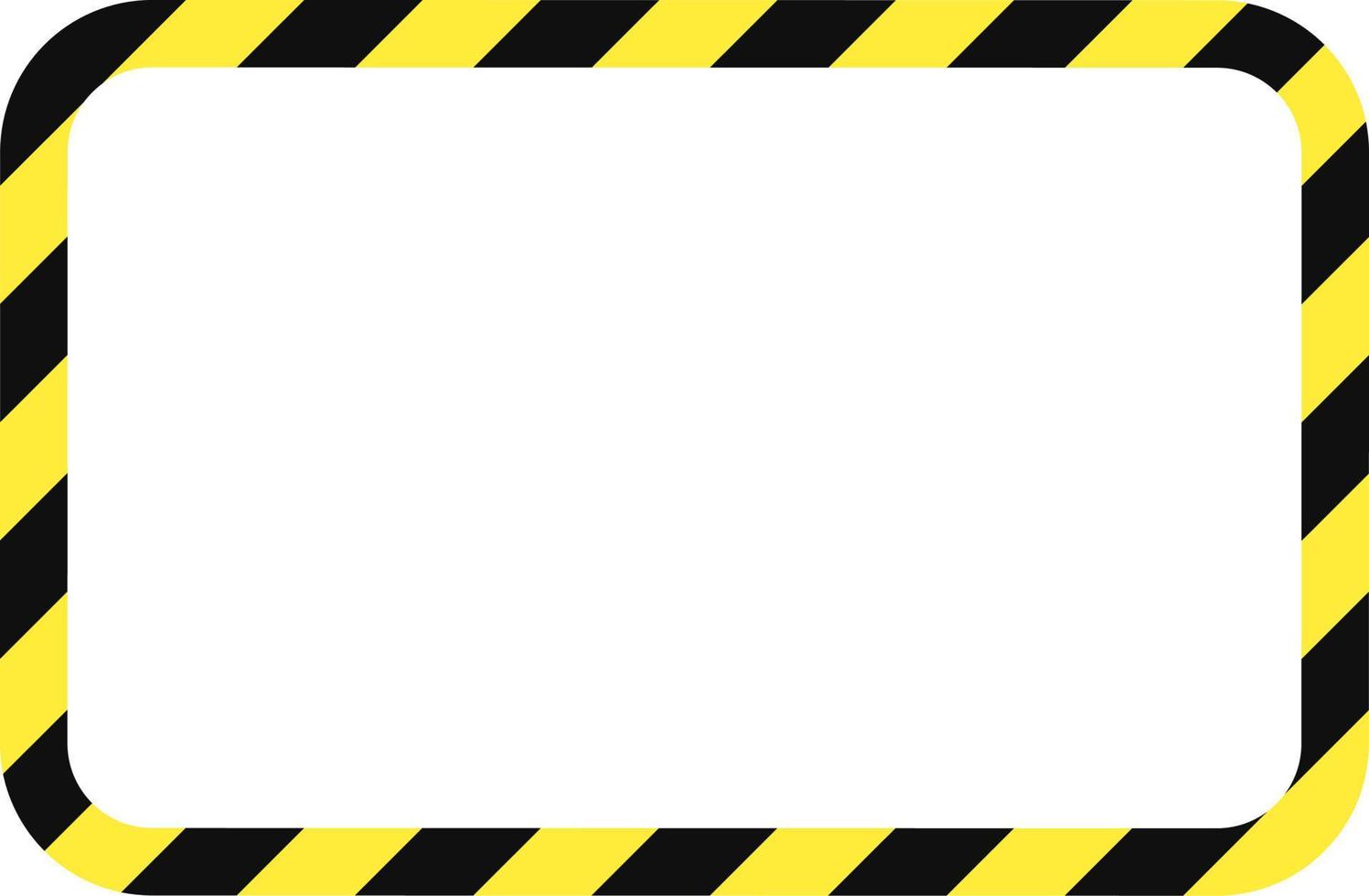 rectangular warning frame with copy space for your text or design vector