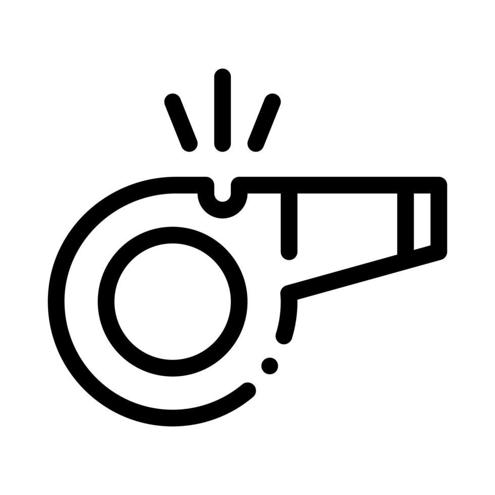 Whistle Arbitrator Tool Icon Outline Illustration vector