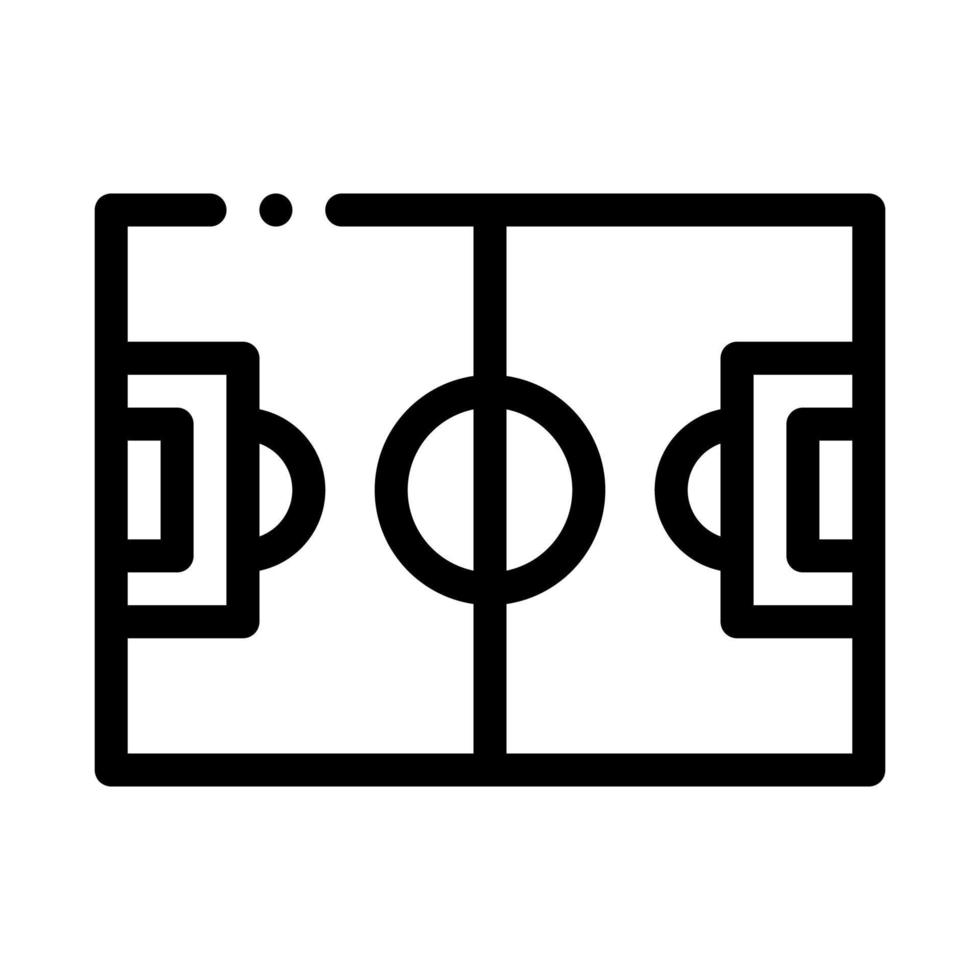 Football Field Icon Vector Outline Illustration