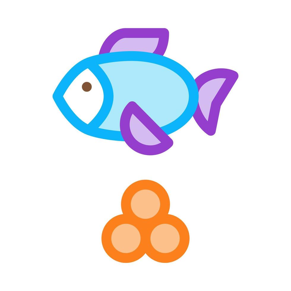 Sea Fish Caviar Icon Vector Outline Illustration