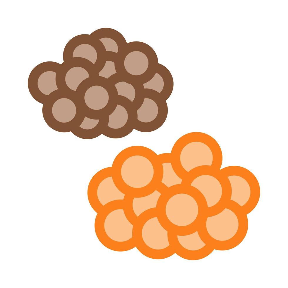 Caviar Heaps Icon Vector Outline Illustration