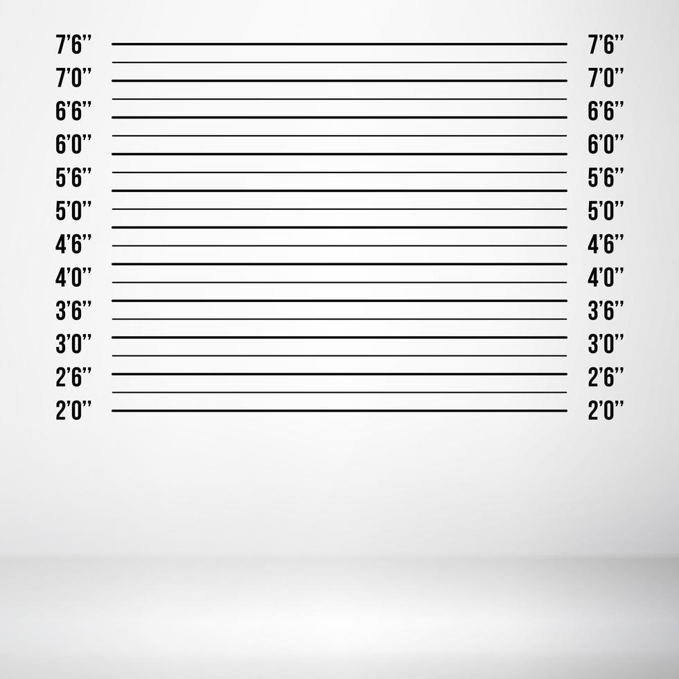 Police Mugshot Vector. Police Lineup Isolated On White Background Illustration vector