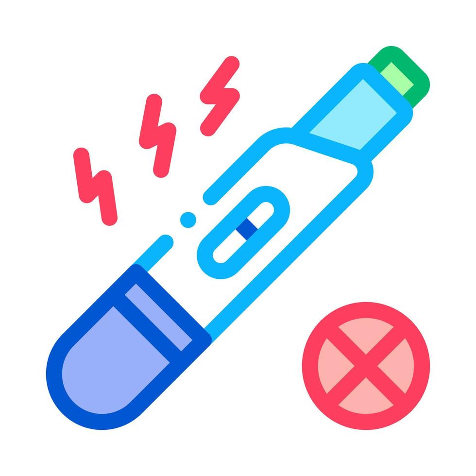 Negative Pregnancy Test Icon Outline Illustration vector