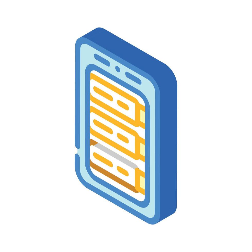 battery charger isometric icon vector illustration