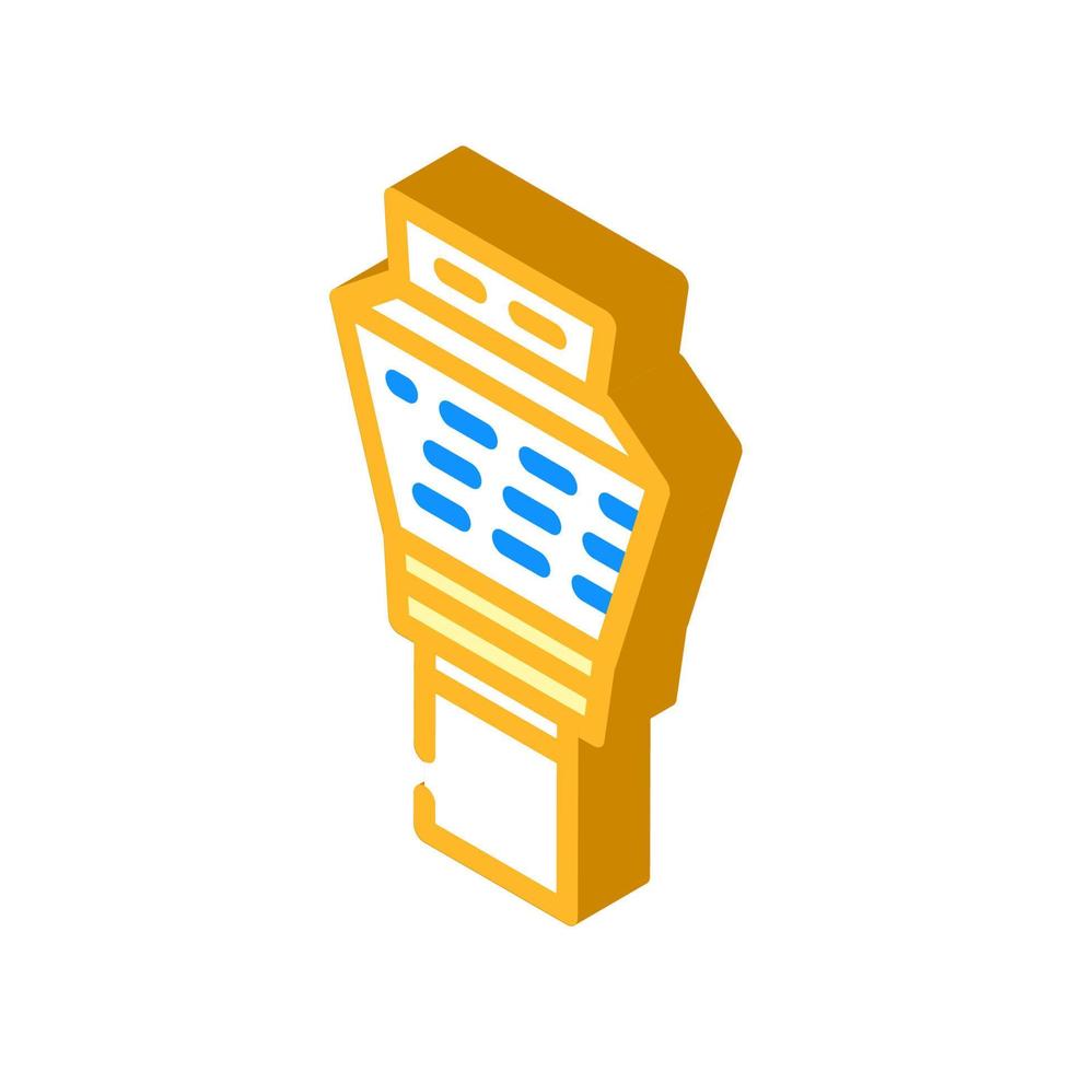 tower airport isometric icon vector illustration