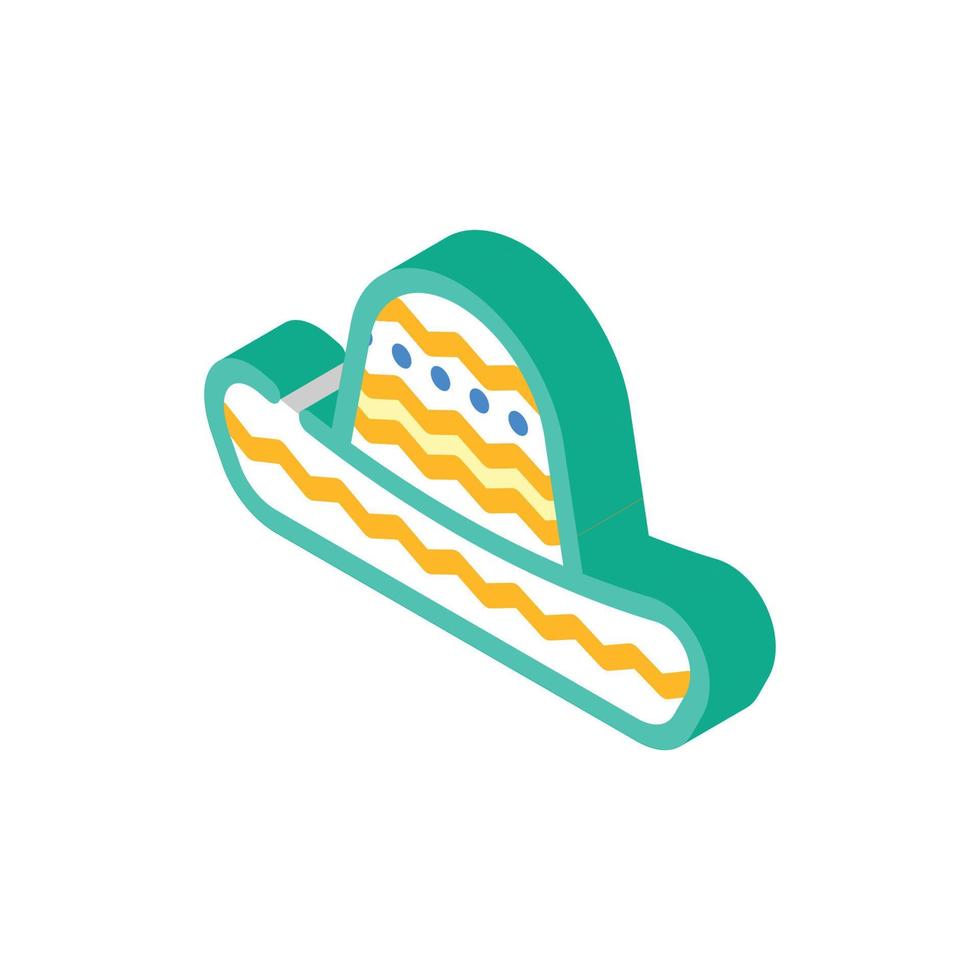 cinco de mayo holiday isometric icon vector illustration