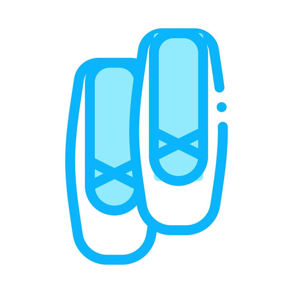 Replaceable Ballet Shoes Icon Vector Illustration