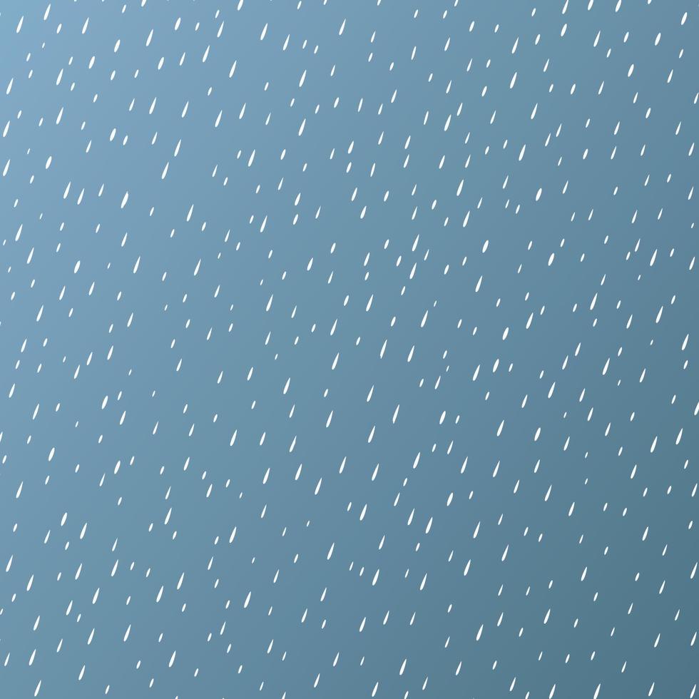 fuerte lluvia en el cielo gris. una ilustración vectorial vector