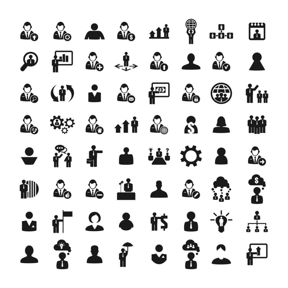 Collection user icons vector