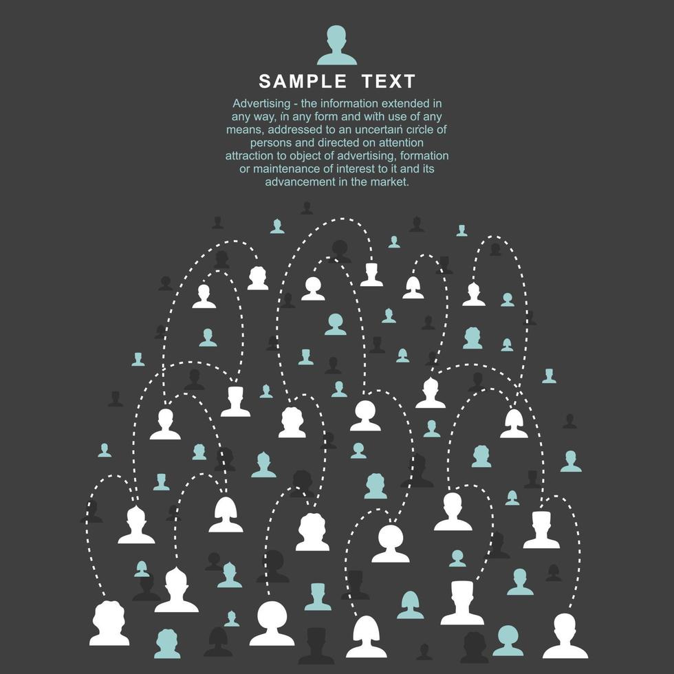 Dialogue of people in social networks. A vector illustration