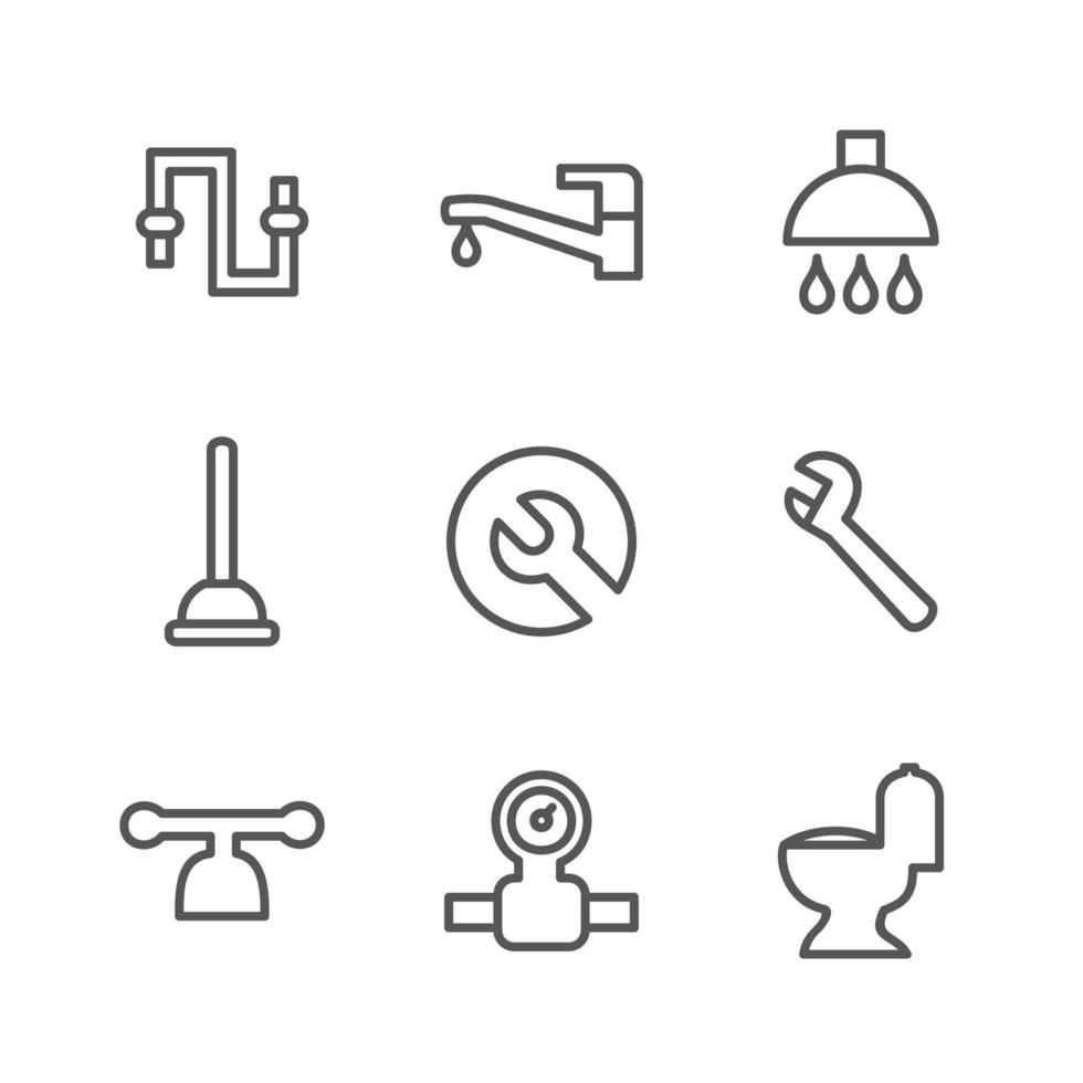 Tool outline icon3 vector