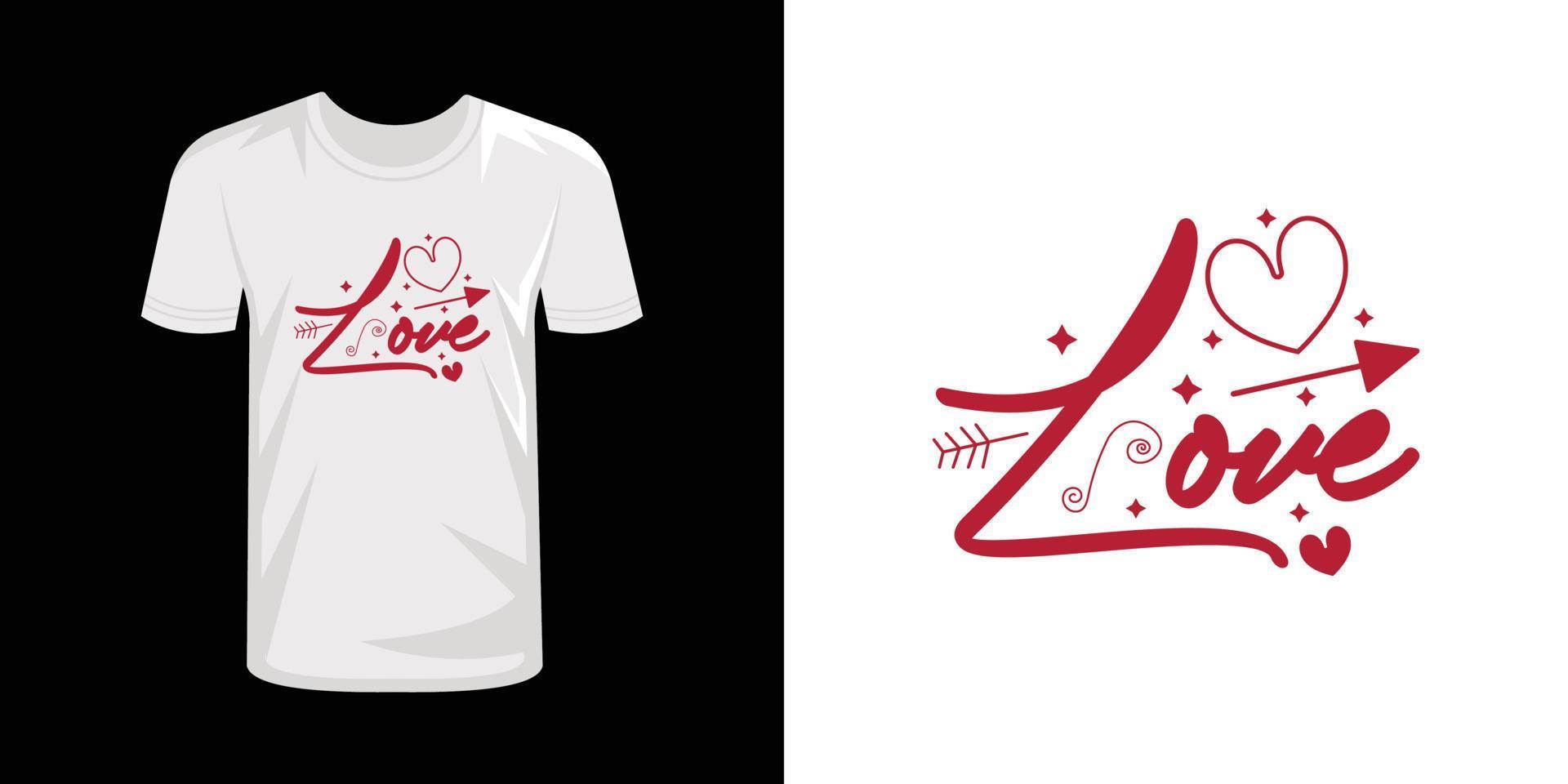 Valentine Day typography t shirt design vector