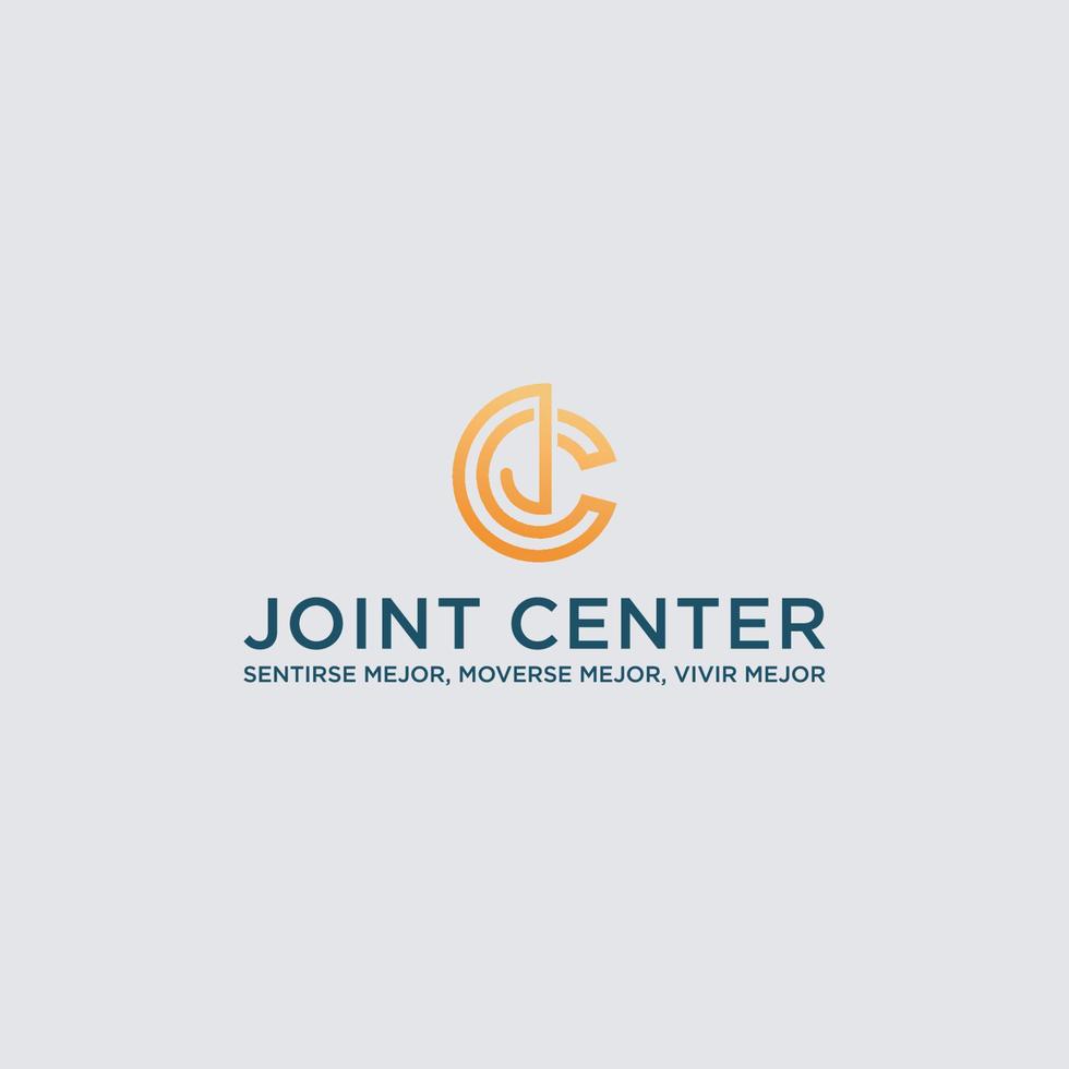 Initial letter JC, C, J Logo Design Vector Template Element.