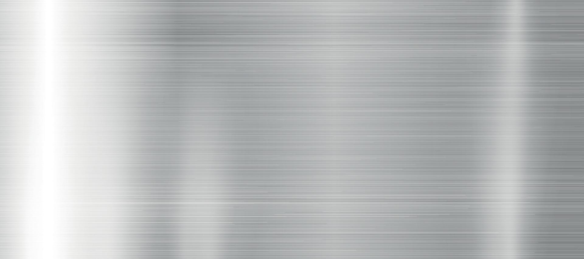 Silver texture, steel panoramic background template - Vector