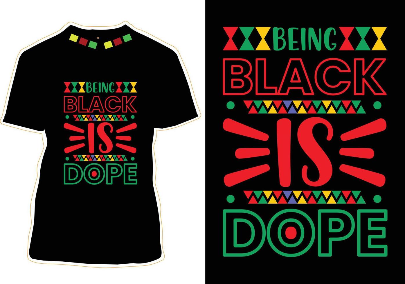 Black History Month T-shirt Design vector